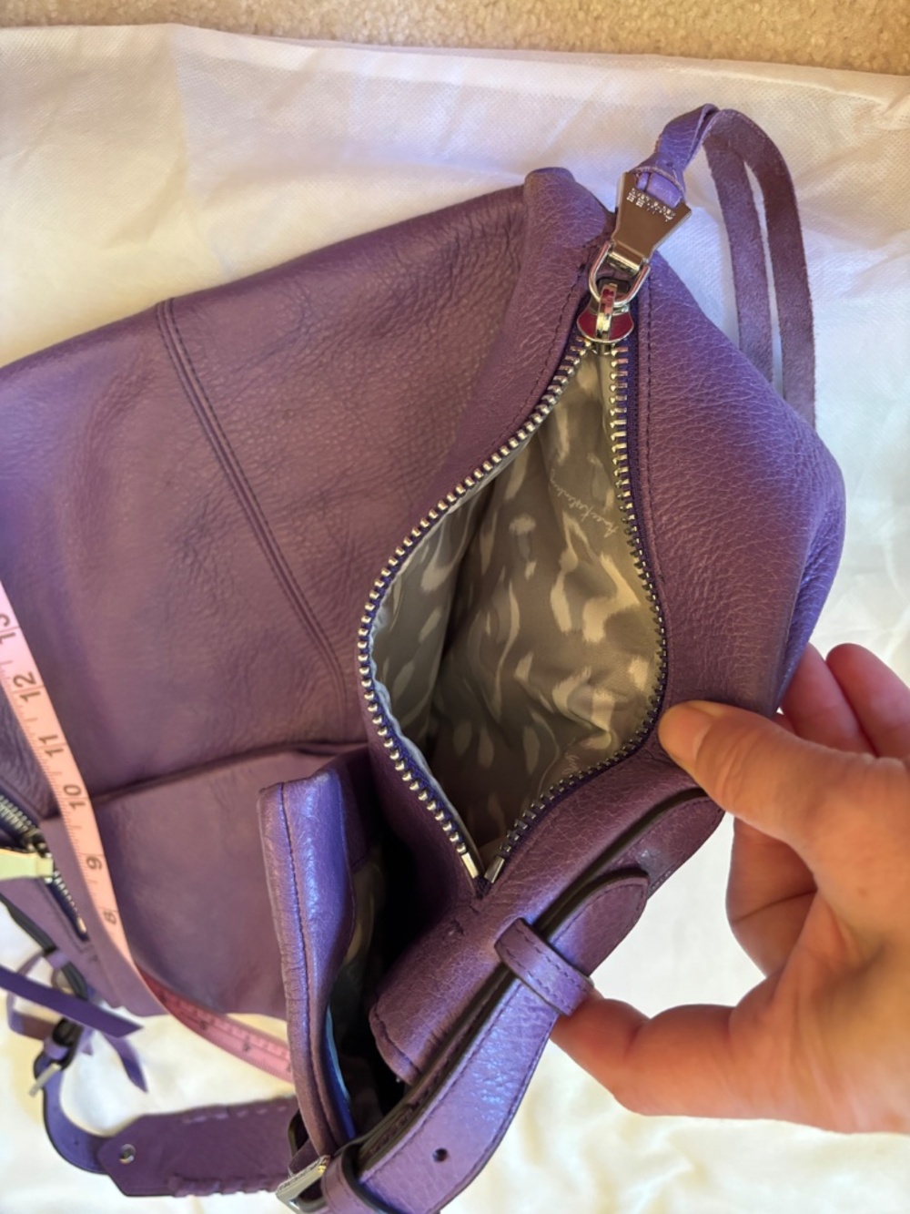 Purple Aimee Kestenberg handbag - Picture 10 of 11